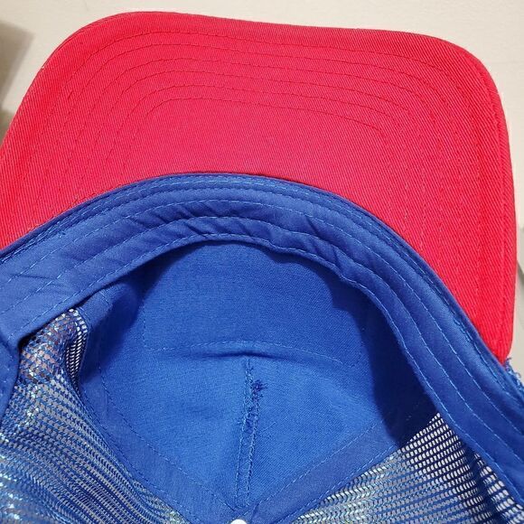 NWT Pabst Blue Ribbon Beer Cap Spell Out Logo Mesh SnapBack Trucker Baseball Hat - Picture 8 of 9